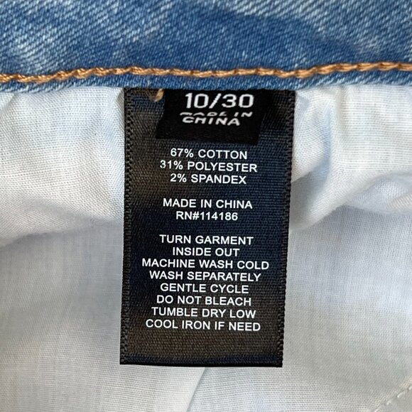 Frye High-Rise Crop Cuffed Hem Light Wash Stretch Jeans (10) Minimalist /Neutral - Picture 4 of 16